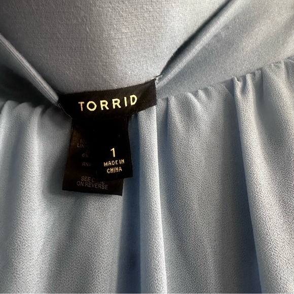 Torrid Blue A-Line Maxi Skirt Casual - Picture 4 of 5